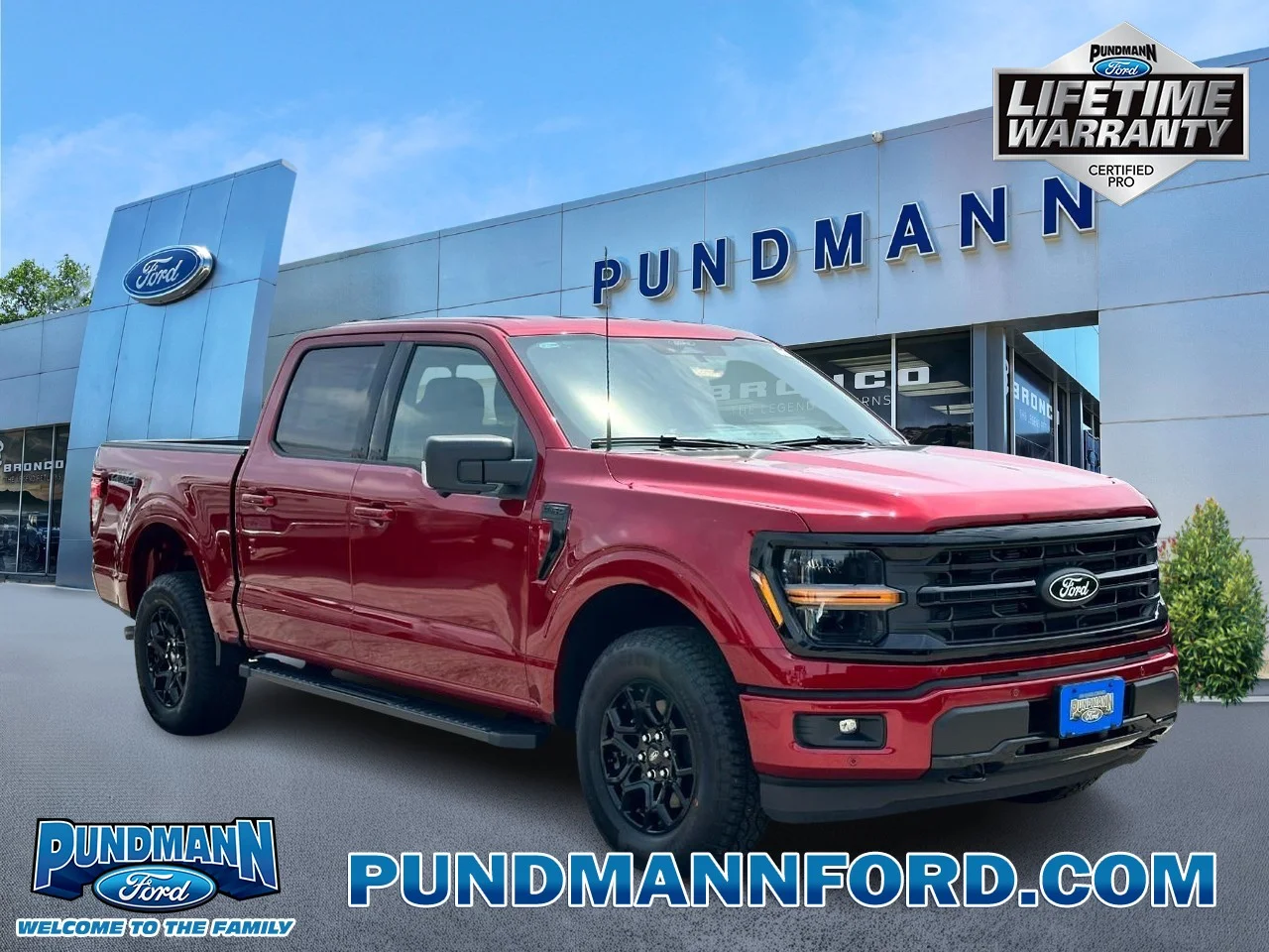 New 2026 Ruby Red Metallic Tinted Clearcoat Ford XLT 4WD SuperCrew 5.5' Box image 1