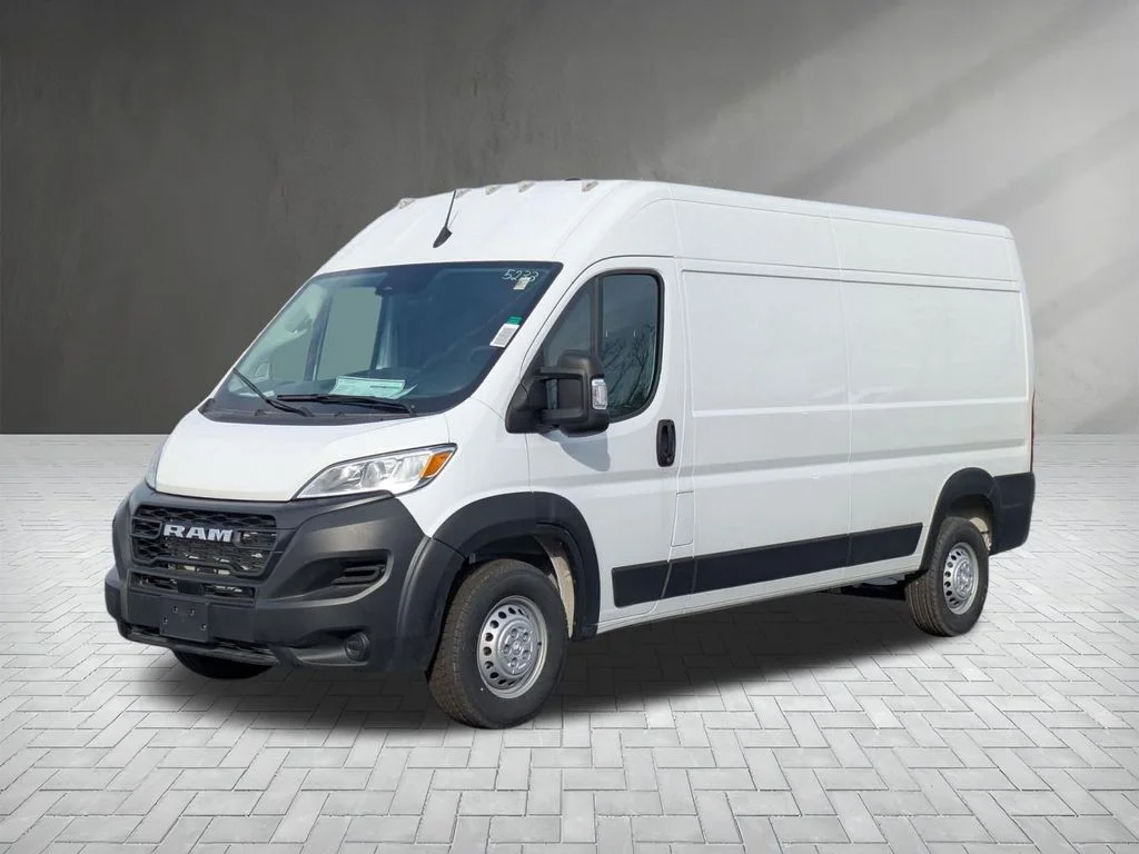 Used 2024 Bright White Clearcoat Ram High Roof image 2