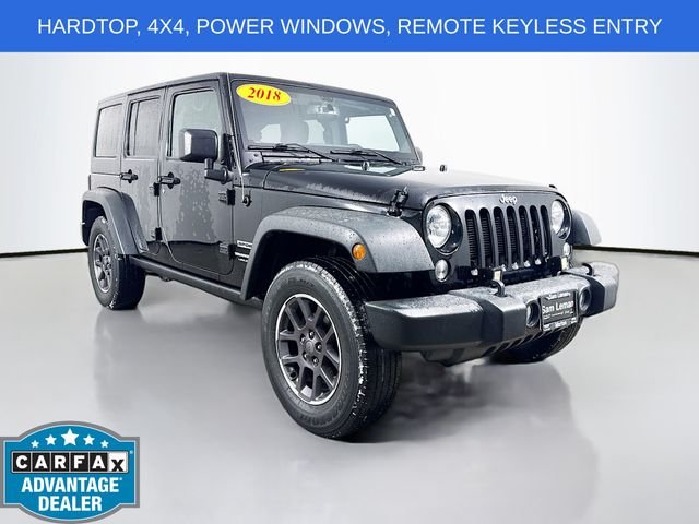 Used 2018 Black Jeep Unlimited Sport image 1