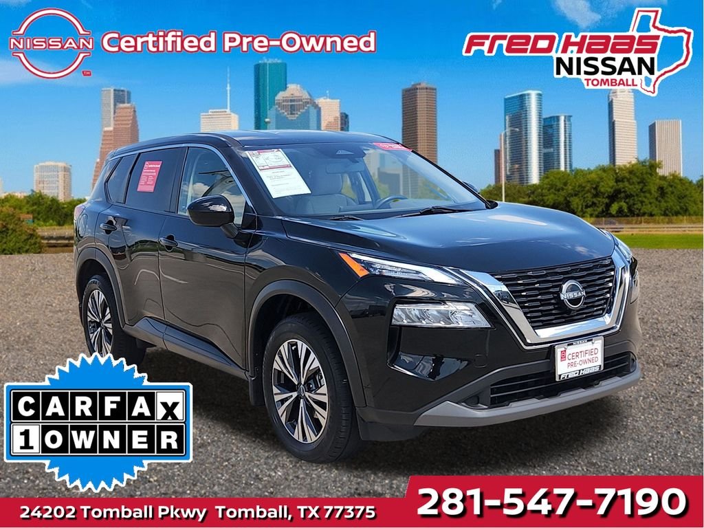 Certified Used 2023 Black Nissan SV image 1