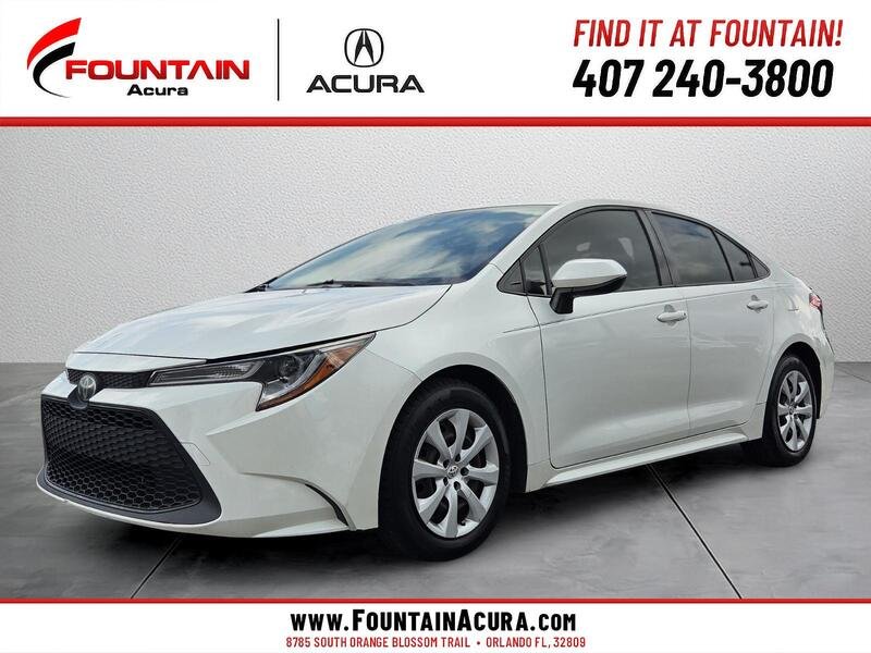 Used 2020 Blizzard Pearl TOYOTA LE CVT image 1