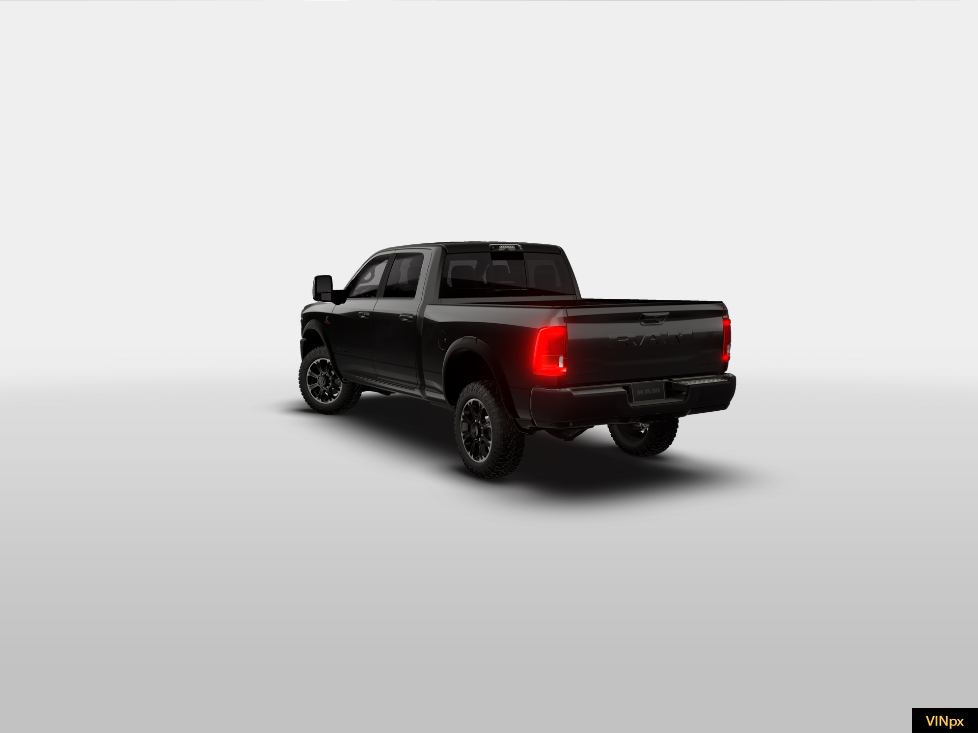 New 2026 Diamond Black Crystal Pearl-Coat Exterior Paint RAM REBEL image 3