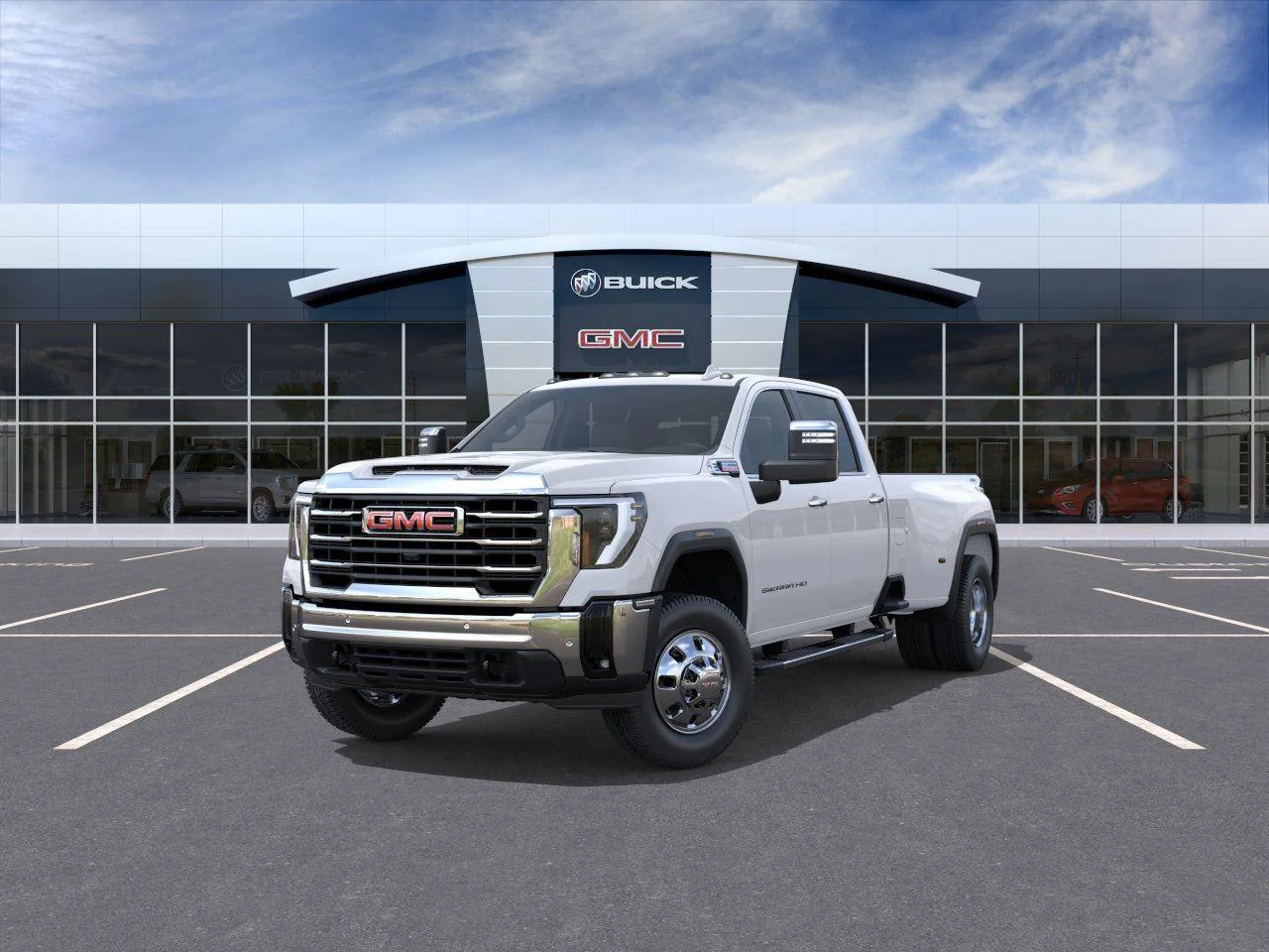 New 2026 Summit White GMC SLT DRW image 8