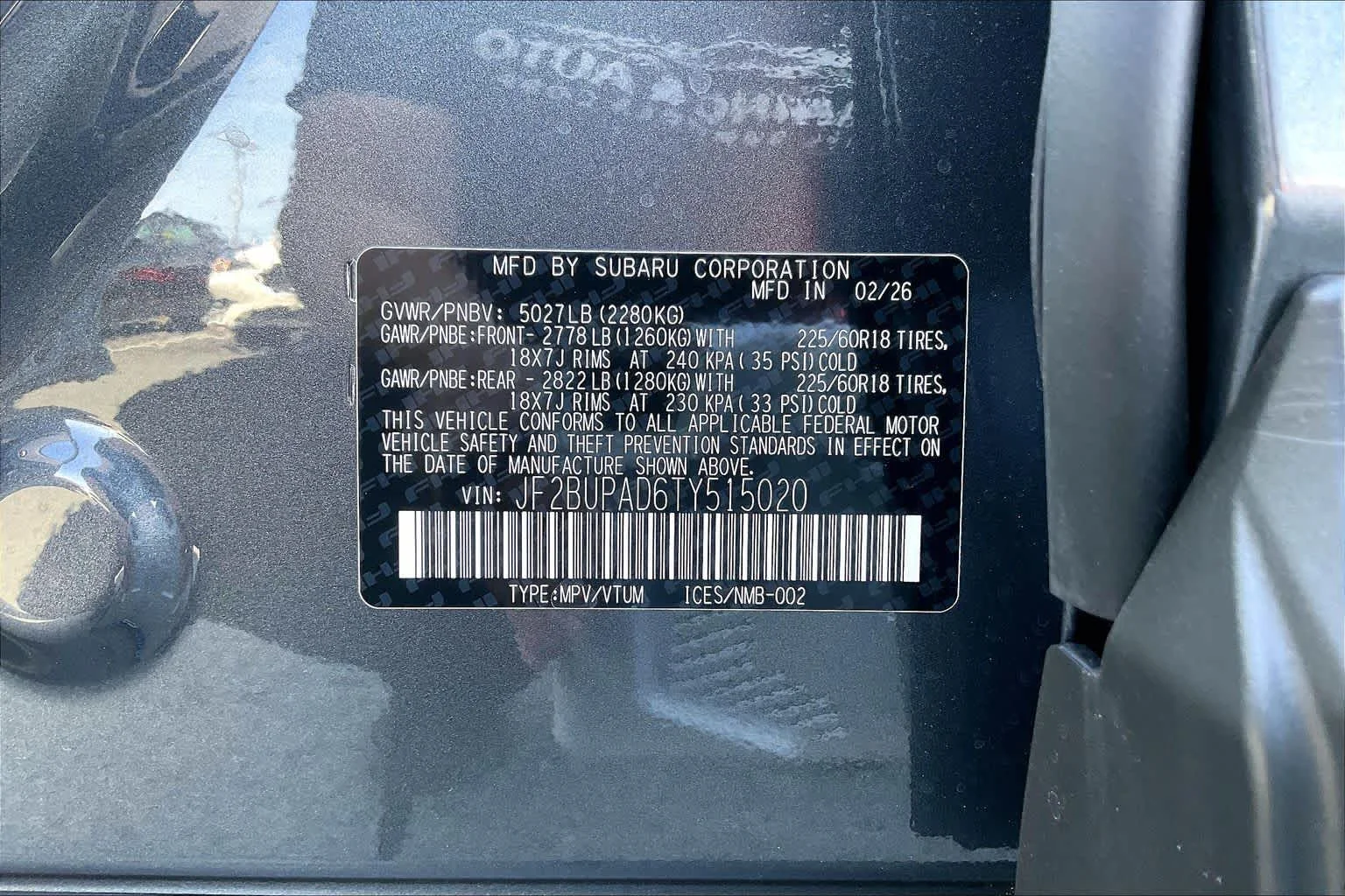 New 2026 Magnetite Gray Metallic Subaru Premium image 20