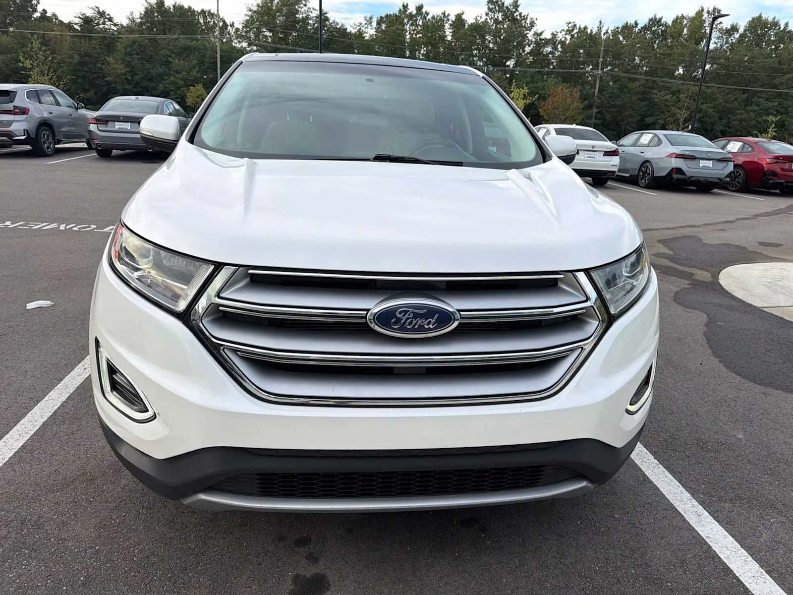 Used 2015 White Platinum Metallic Tri-Coat Ford Titanium image 13
