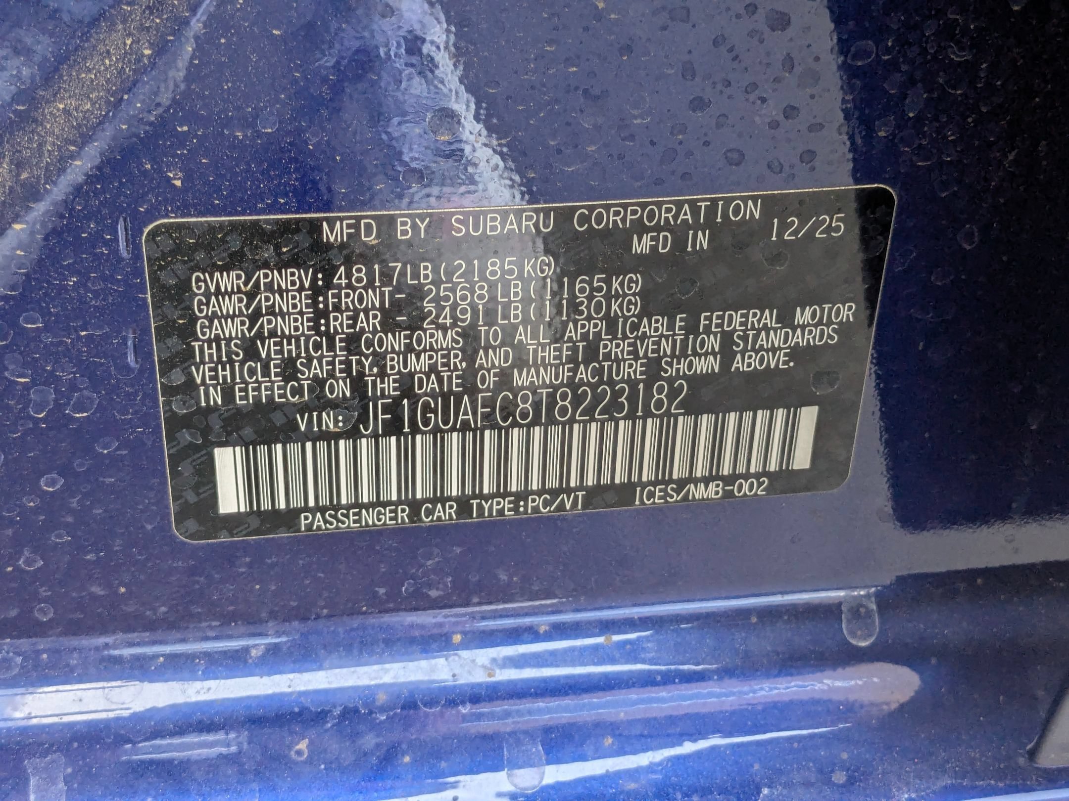 New 2026 SAPPHIRE BLUE PEARL Subaru Sport image 15