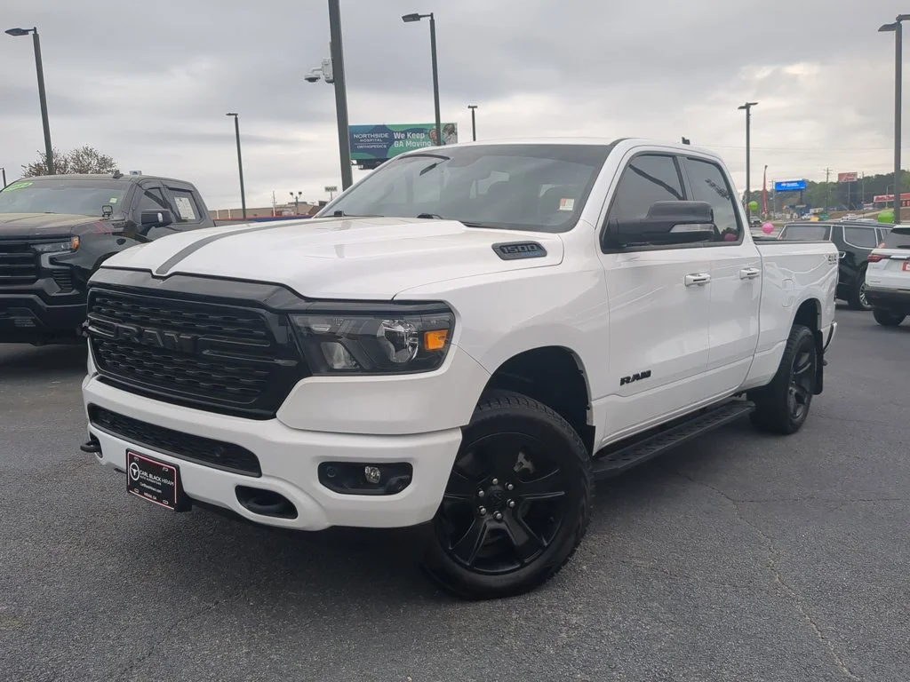 Used 2022 Bright White Clearcoat Ram Big Horn image 1
