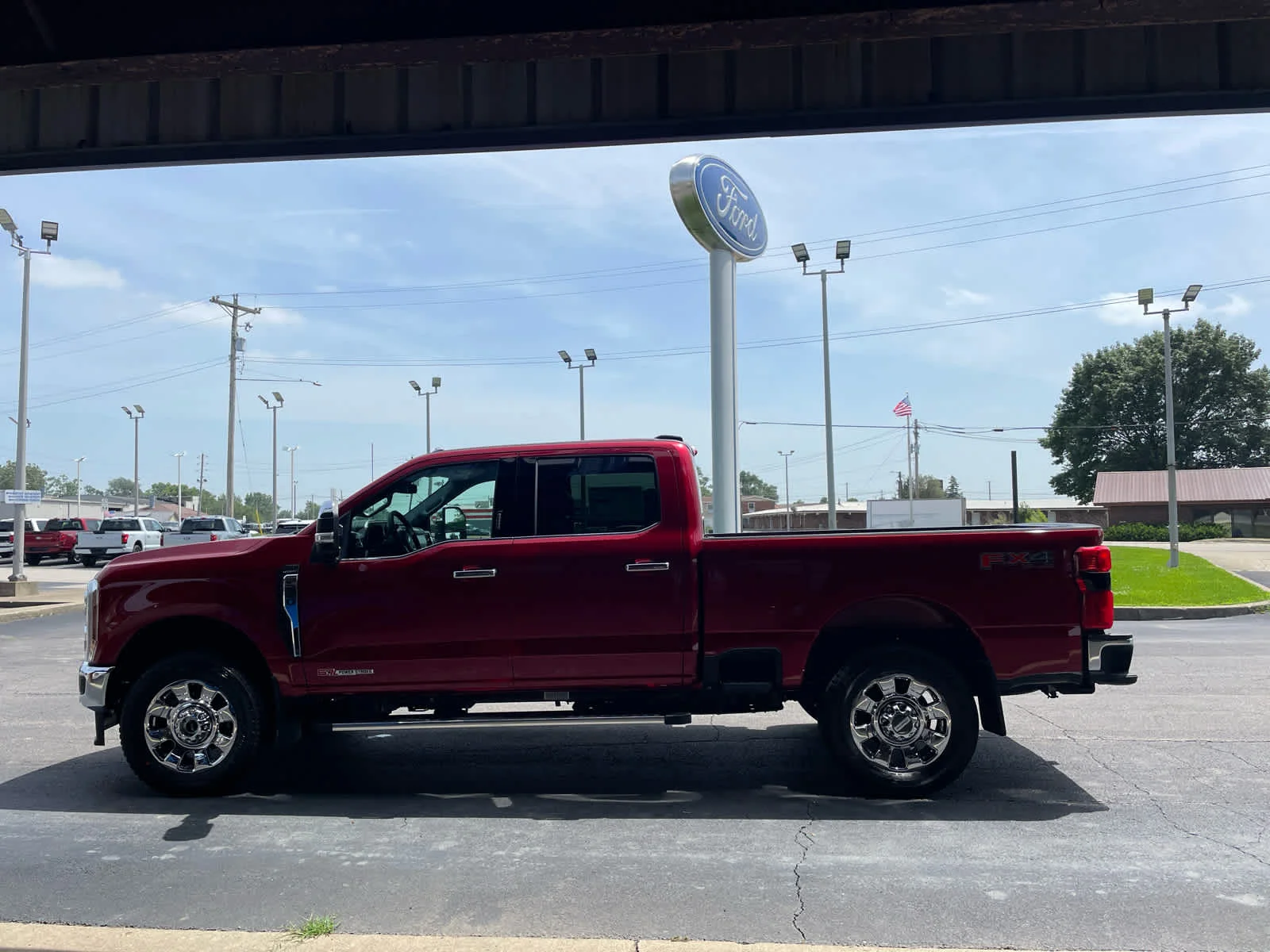 New 2026 Ruby Red Metallic Tinted Clearcoat Ford F-250® Lariat® image 3