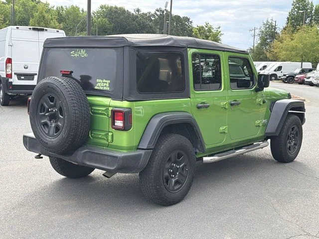 Used 2019 Green Jeep Unlimited Sport image 4