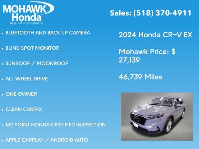 Certified Used 2024 Urban Gray Pearl Honda EX image 8