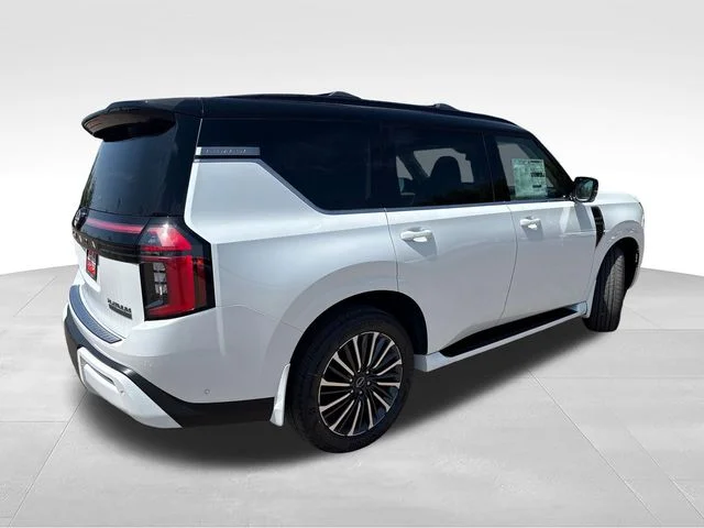 New 2026 Everest White TriCoat / Super Black Two-tone Nissan Platinum Reserve image 7