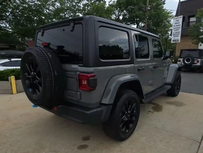Used 2023 Gray Jeep Sahara 4xe image 2