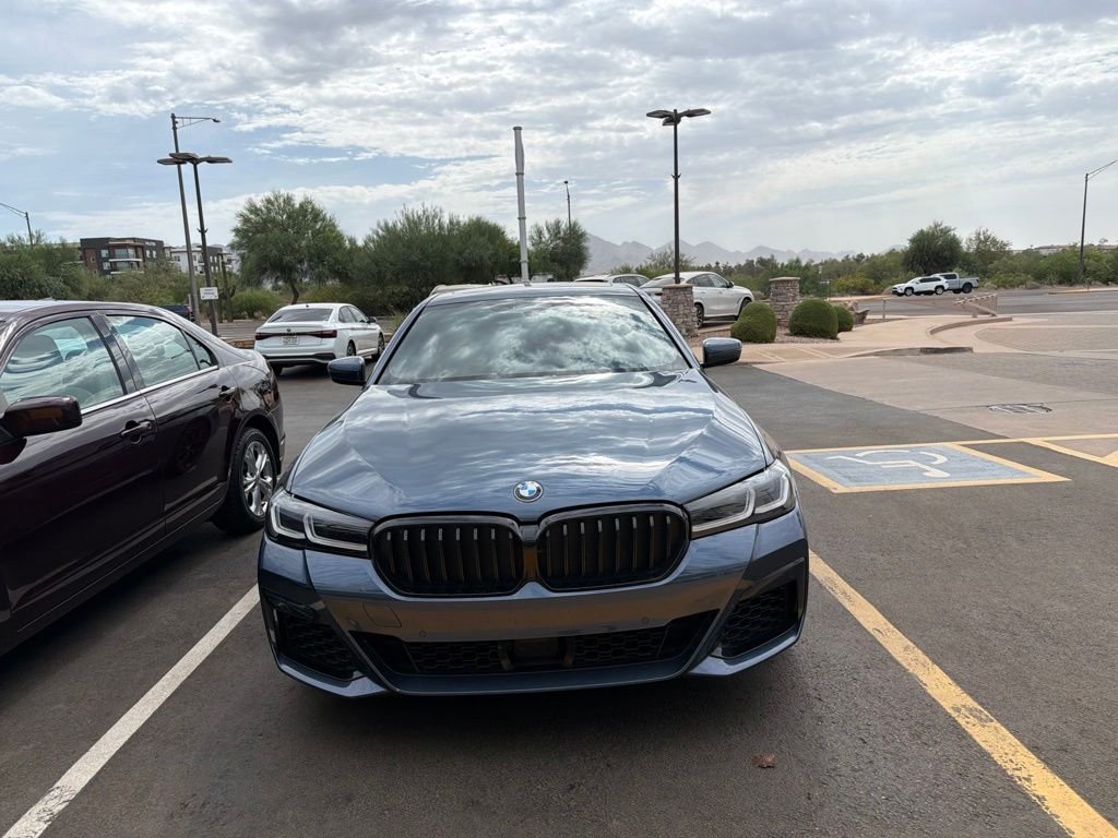 Certified Used 2023 Blue Metallic BMW 540i image 2