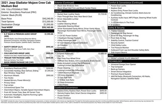 Used 2021 Red Jeep Mojave image 8