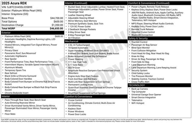 Used 2025 White Acura Base image 34