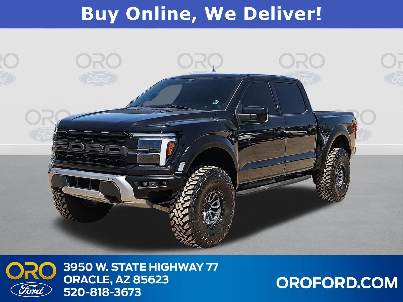 Certified Used 2024 Black Metallic Ford Raptor image 1