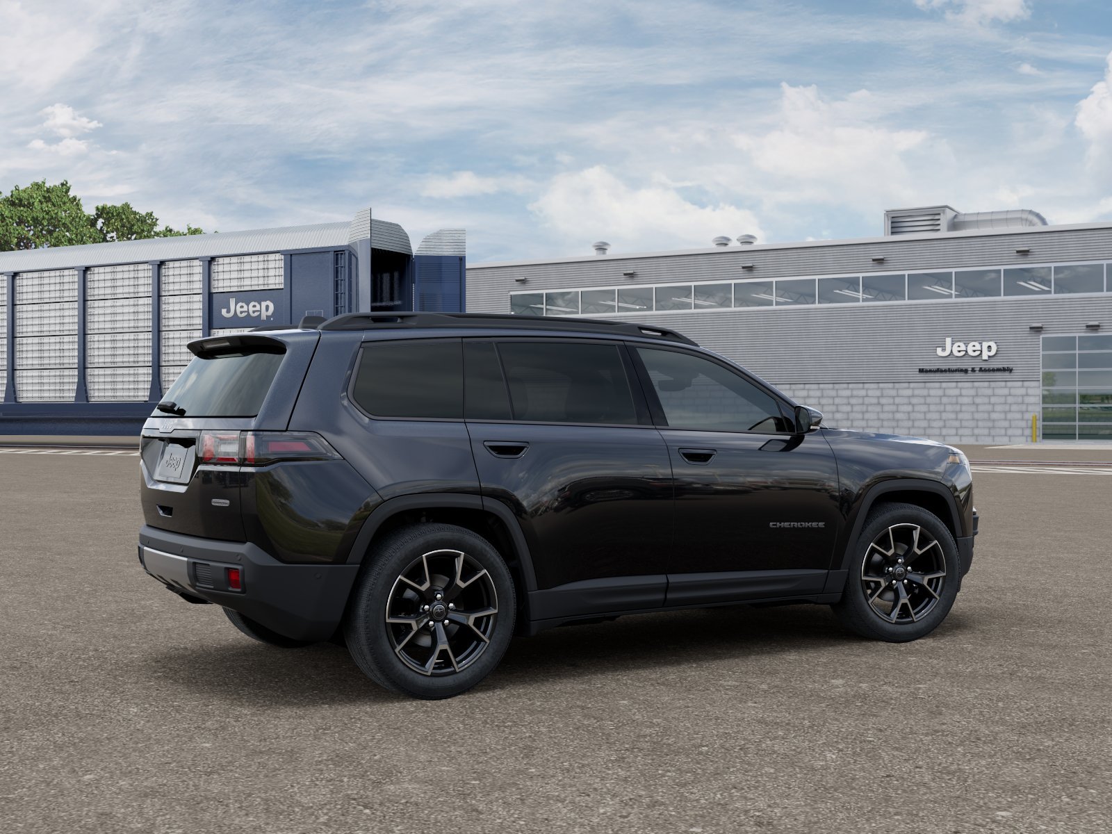 New 2026 Diamond Black Crystal Pearl-Coat Exterior Paint Jeep Overland image 4