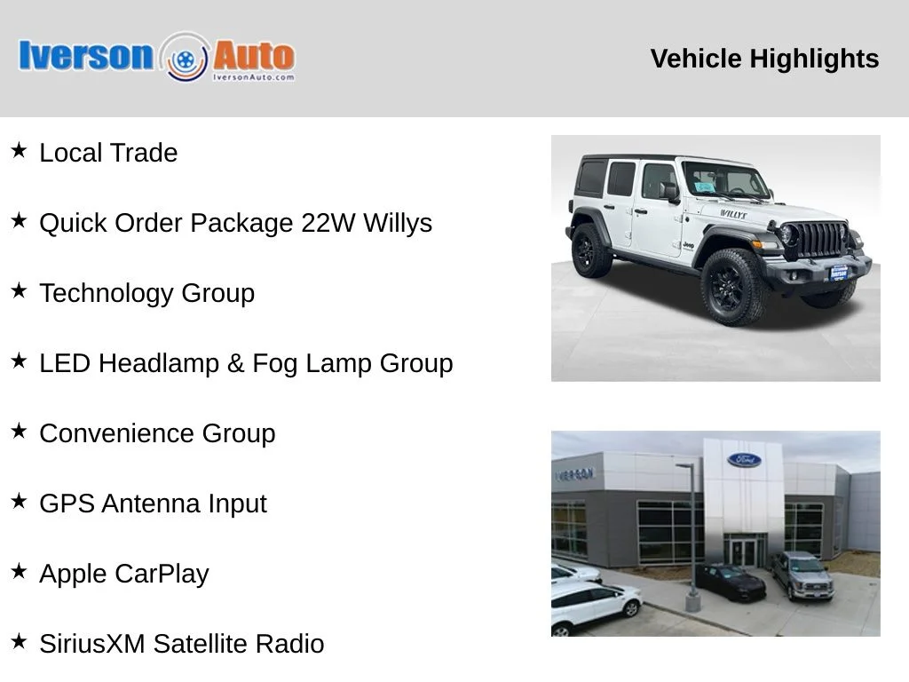 Used 2020 White Jeep Unlimited Sport image 2