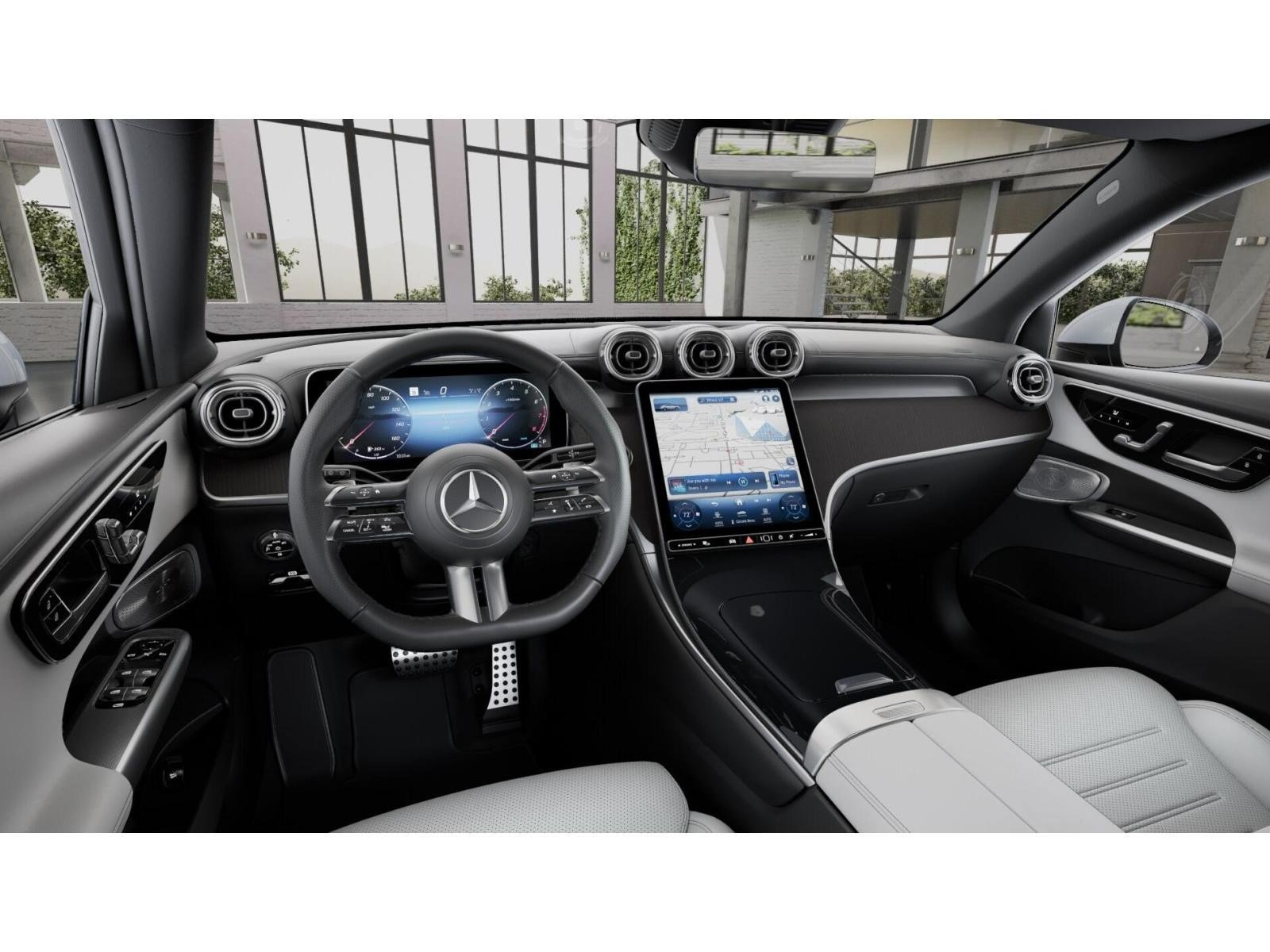 New 2026 MANUFAKTUR Moonlight White Metallic Mercedes-Benz GLC 300 Coupe 4D Sport Utility 4MATIC® image 4