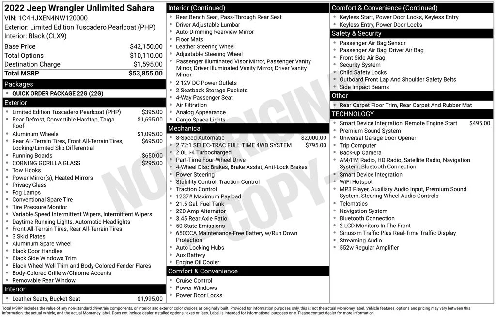 Certified Used 2022 Limited Edition Tuscadero Pearlcoat Jeep Unlimited Sahara image 5