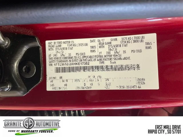 Used 2017 Red Ford Lariat image 34