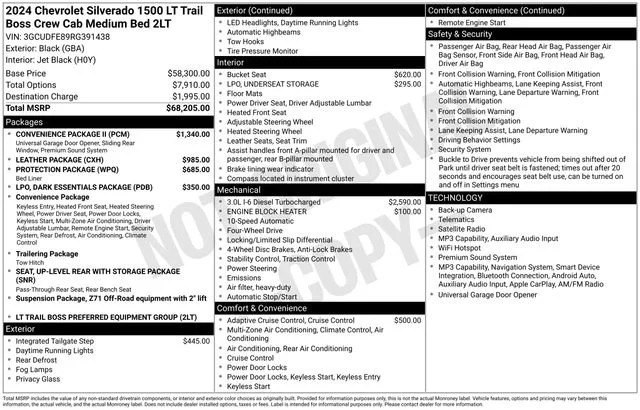 Used 2024 Black Chevrolet LT Trail Boss image 13