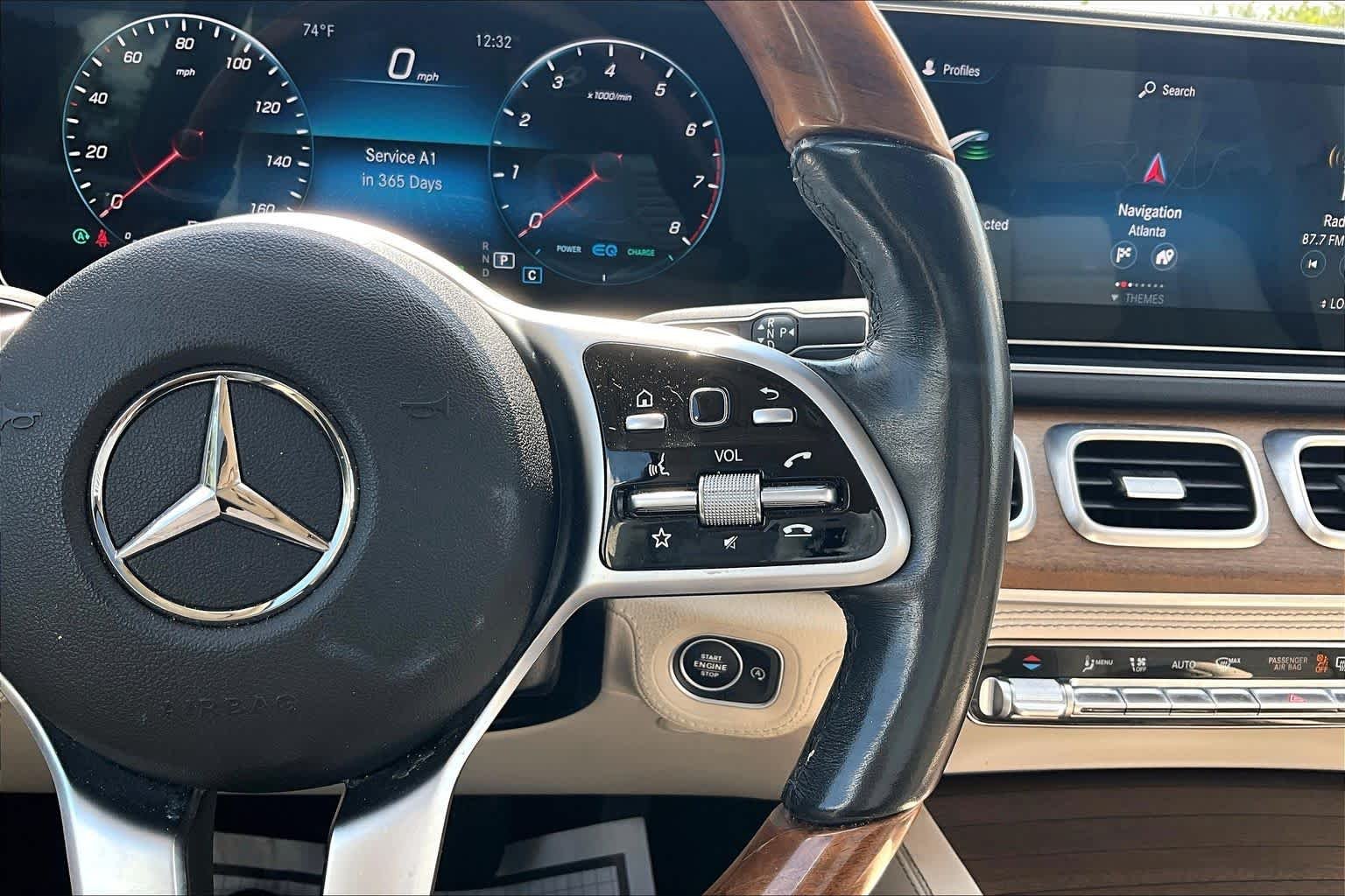 Used 2021 designo Diamond White Bright Mercedes-Benz GLS 450 image 25