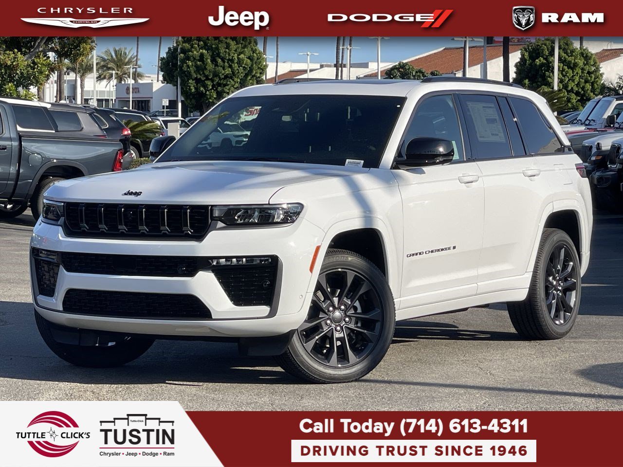 New 2026 Bright White Clear-Coat Exterior Paint Jeep Limited Reserve image 1
