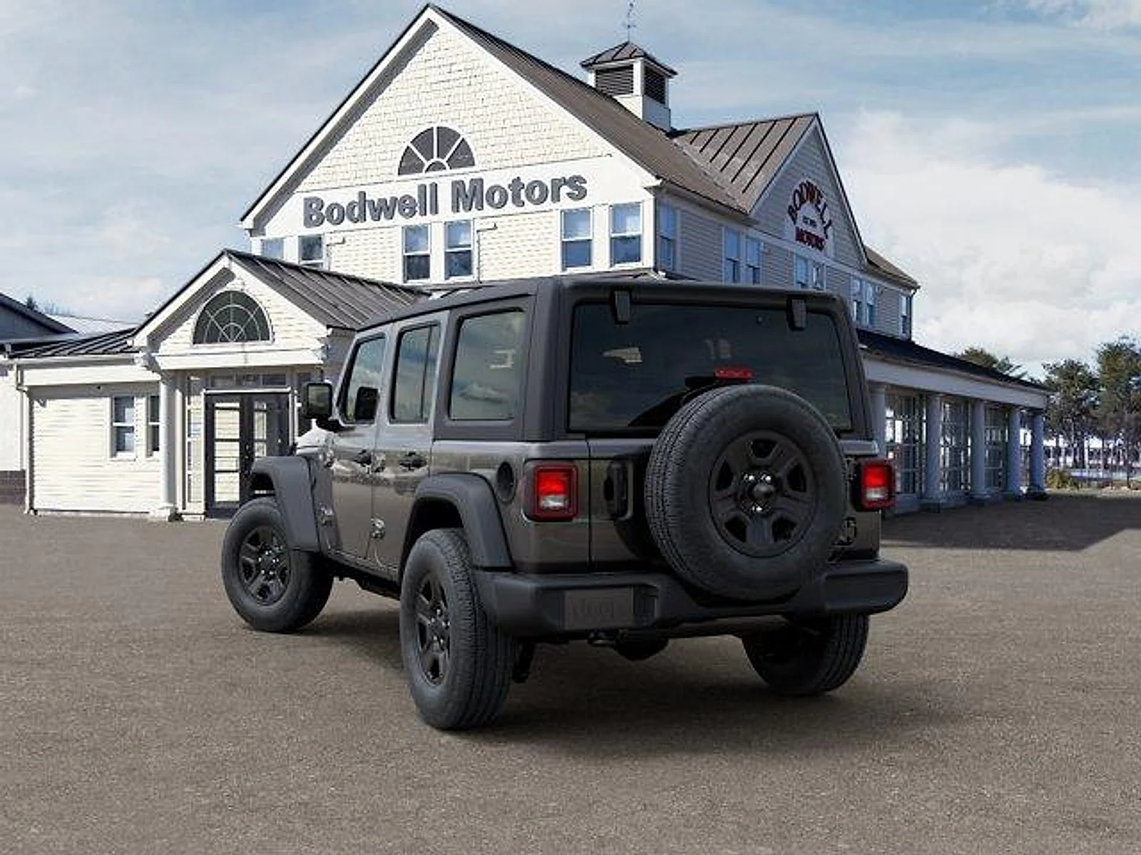 New 2026 Granite Crystal Metallic Clear-Coat Exterior Paint Jeep 4-Door Sport image 3
