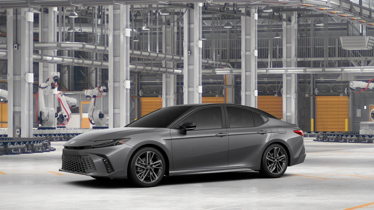 New 2026 Heavy Metal with Midnight Black Metallic roof Toyota XSE image 2