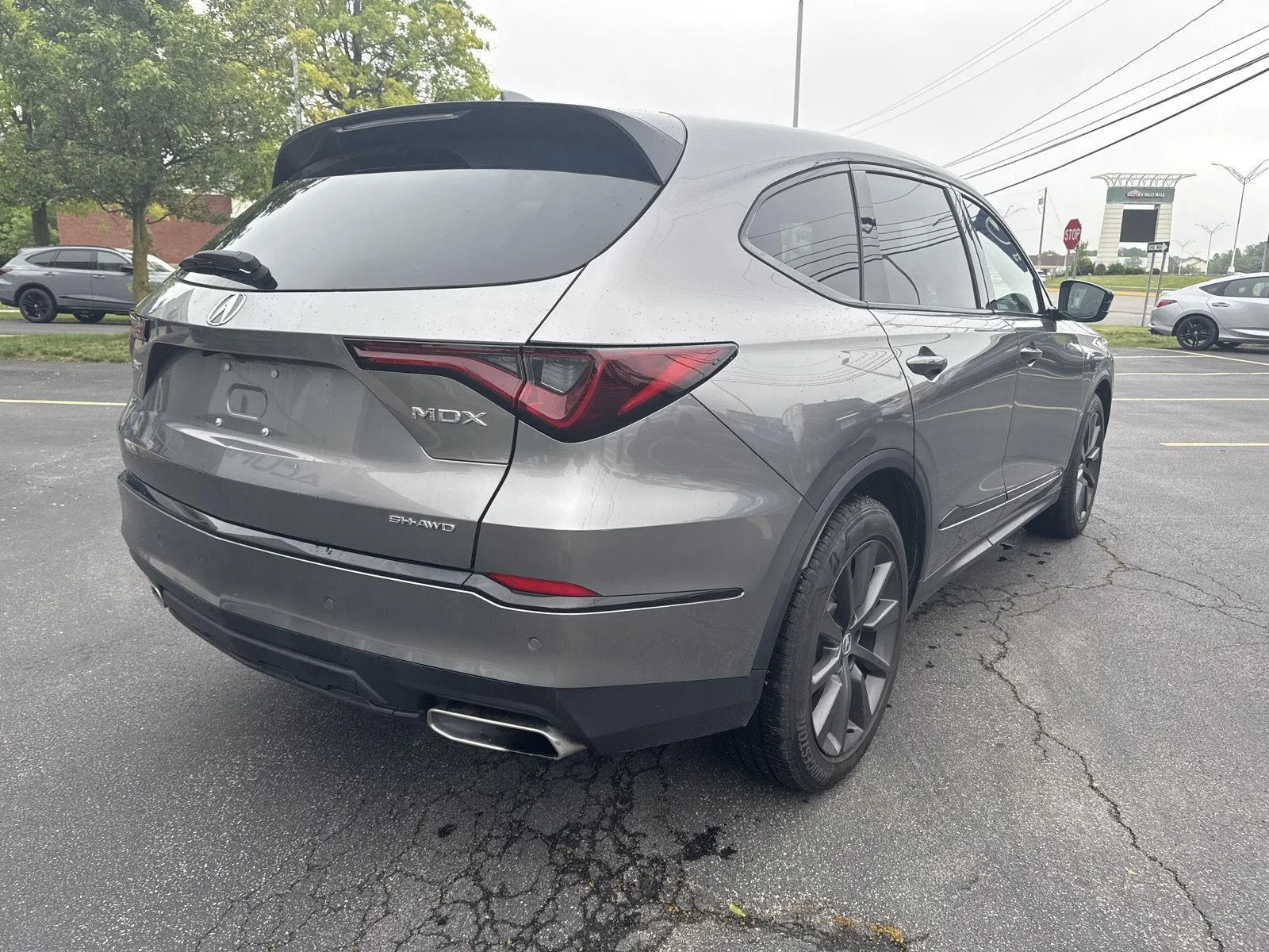 Used 2025 Liquid Carbon Metallic Acura SH-AWD A-SPEC image 6