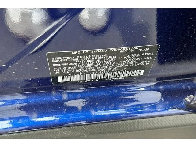 New 2026 SAPPHIRE BLUE PEARL Subaru Sport Hybrid image 52
