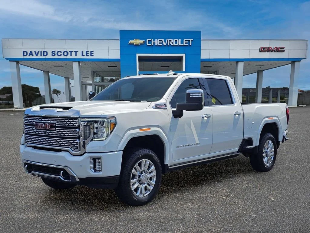 Used 2023 White Frost Tricoat GMC Denali image 1
