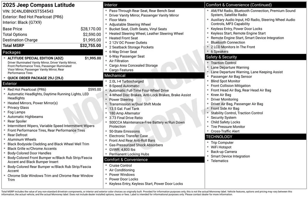 Used 2025 Red Jeep Latitude image 21
