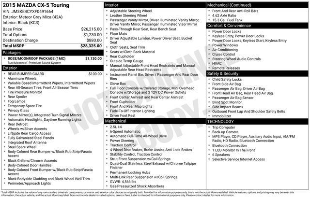 Used 2015 Gray Mazda Touring image 9