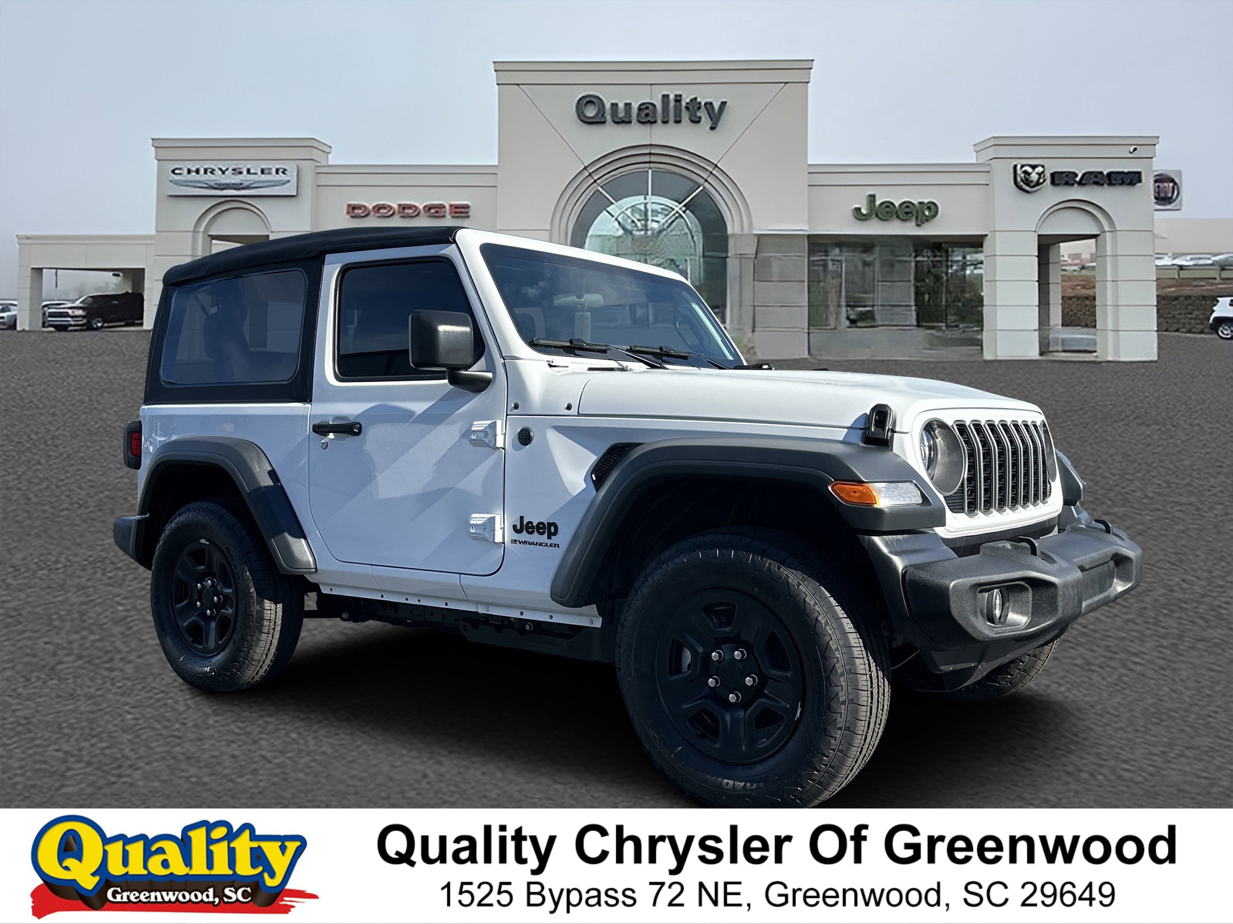 New 2026 Bright White Clear-Coat Exterior Paint Jeep Sport image 1