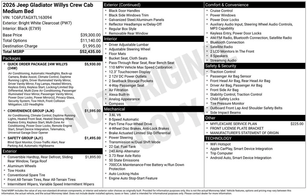 New 2026 Bright White Clearcoat Jeep Willys image 7