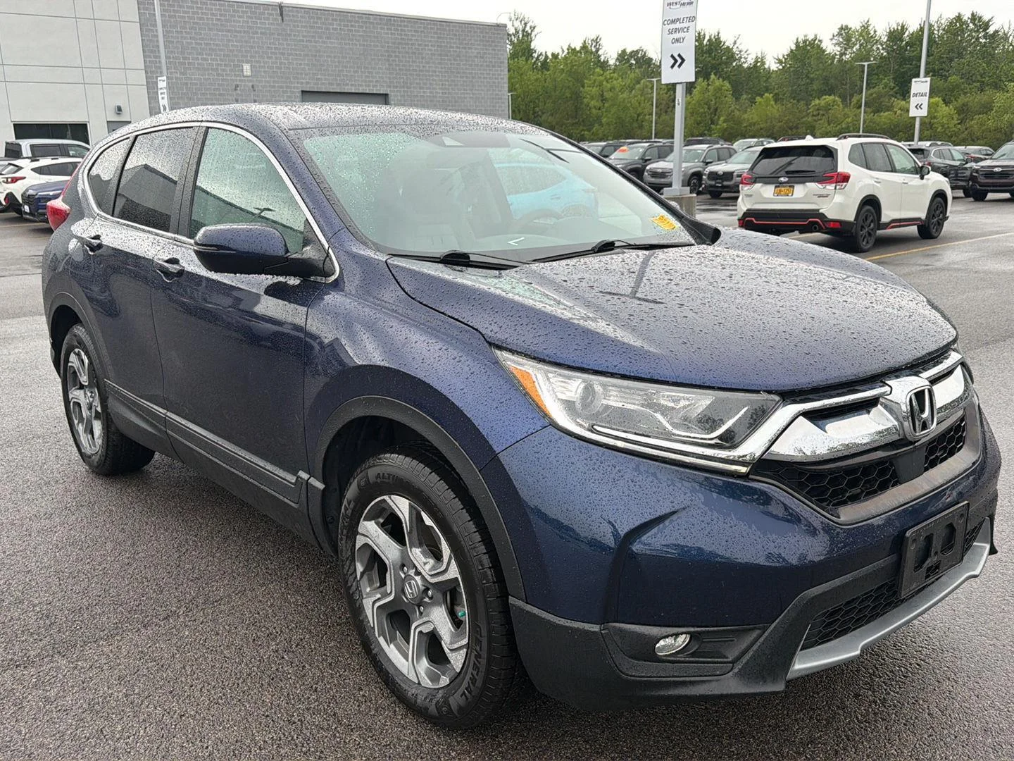 Used 2019 Obsidian Blue Pearl Honda EX image 2