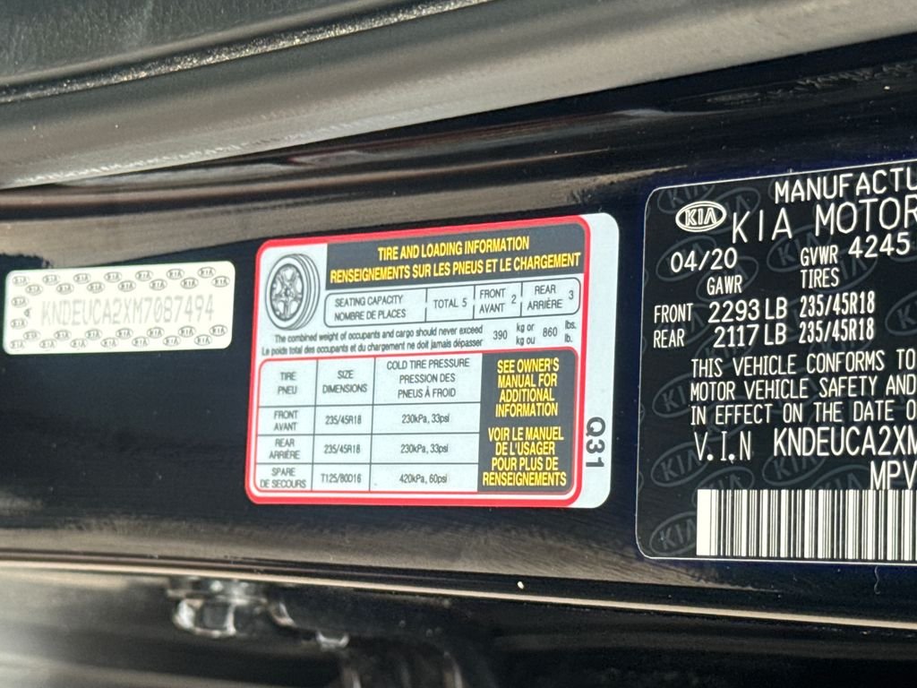 Used 2021 Black Kia S image 46