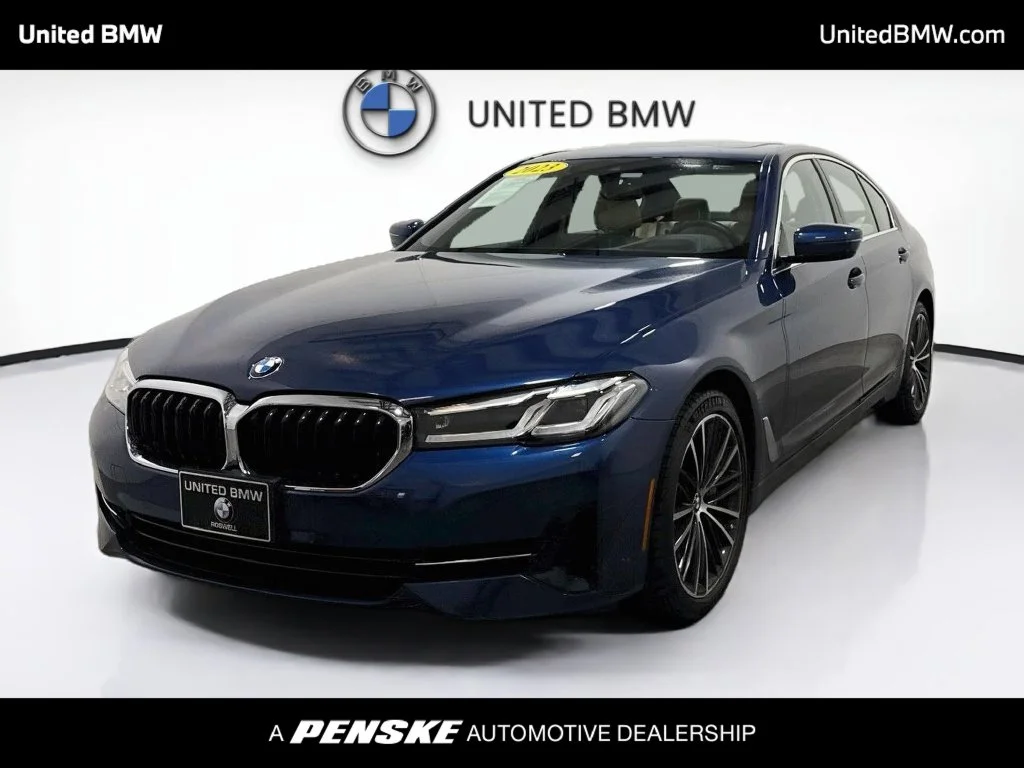 Certified Used 2023 Phytonic Blue Metallic BMW 540i xDrive image 1