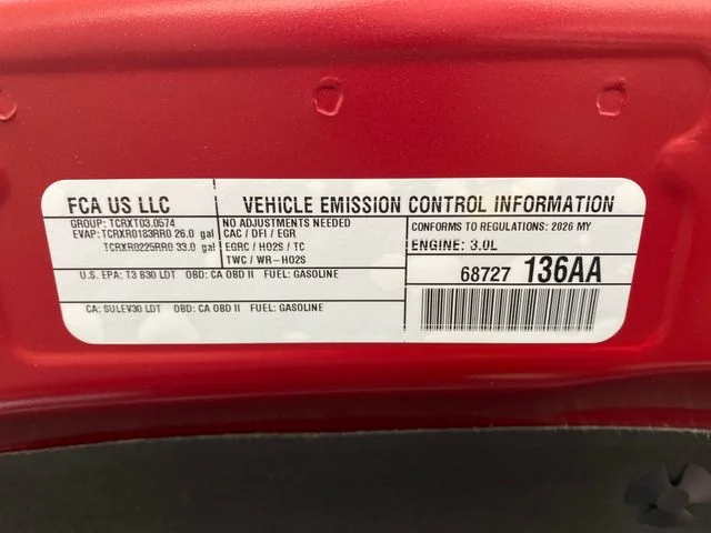New 2026 Molten Red Pearl-Coat Exterior Paint RAM Laramie image 30