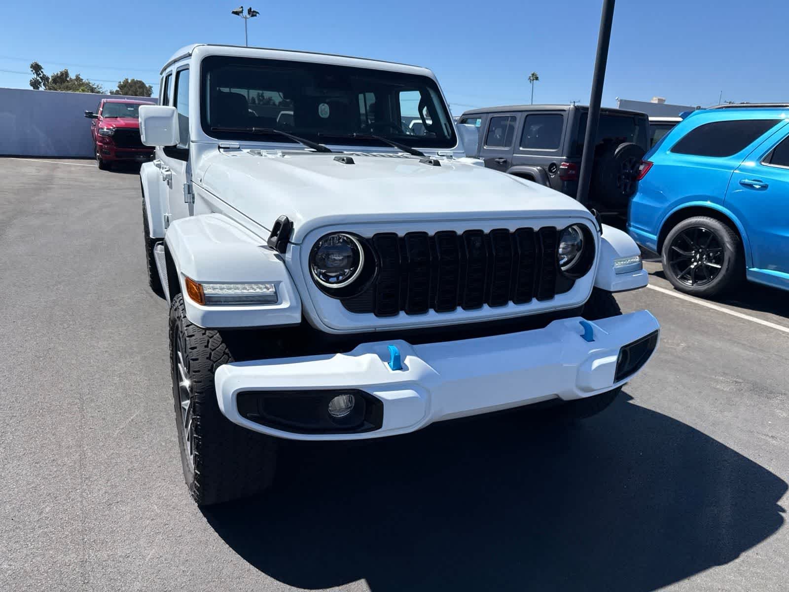 Used 2024 Bright White Clearcoat Jeep High Altitude image 6