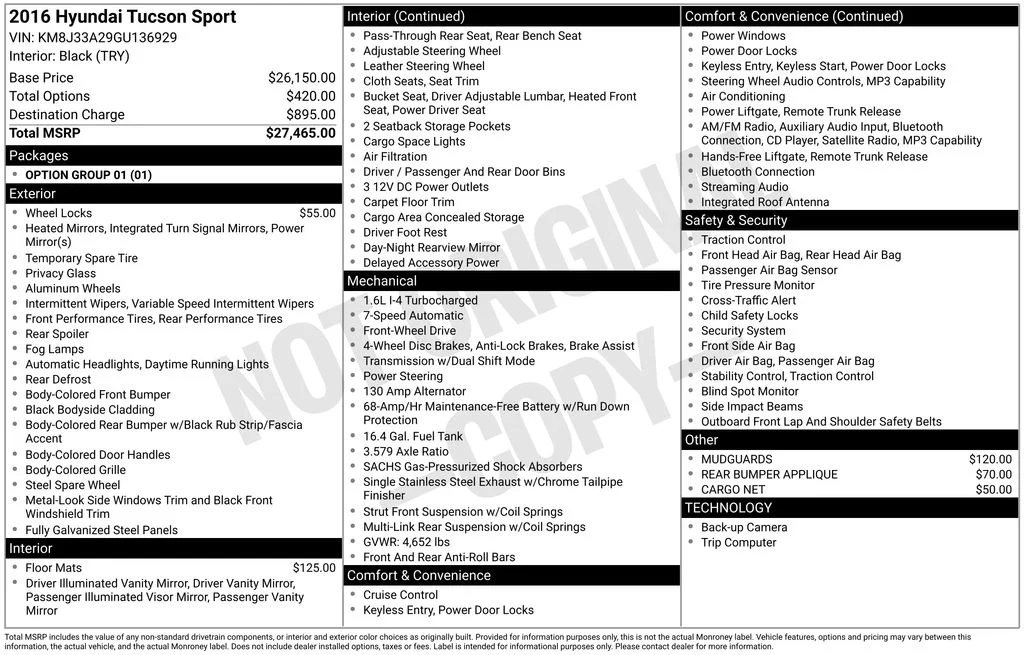 Used 2016 Black Hyundai Sport image 6