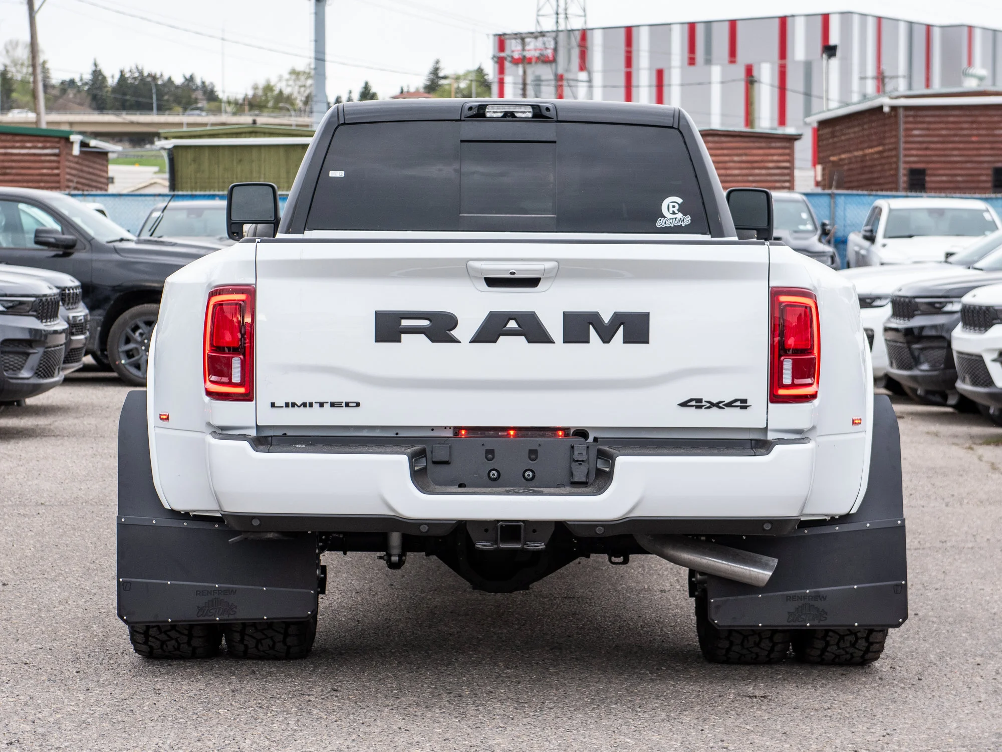 New 2026 White RAM Limited* Mega Cab, 2 Inch Lift, 35 Inch Tires, Fuel Wheels image 9