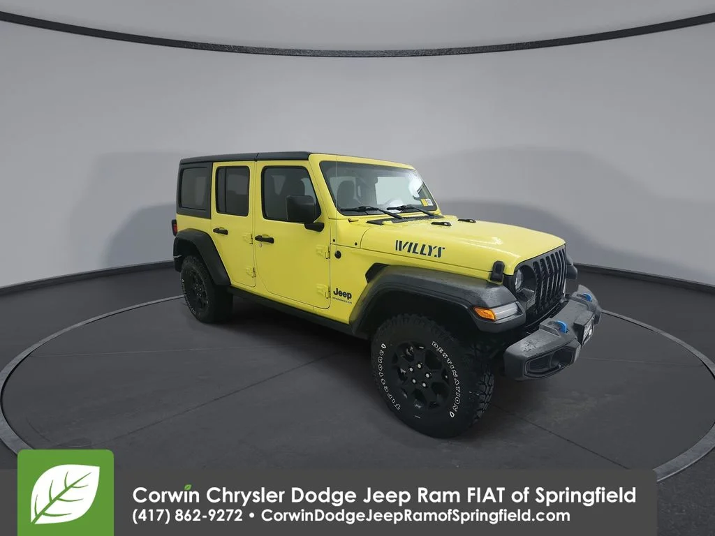 Certified Used 2023 Yellow Jeep Base 4xe image 2