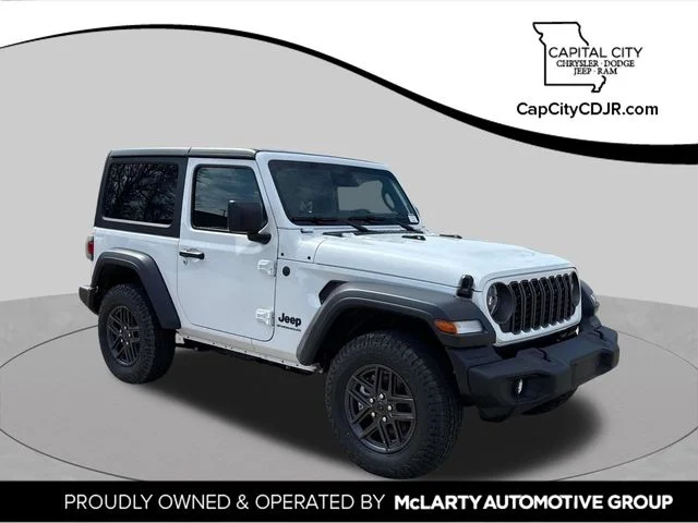 New 2026 Bright White Clear-Coat Exterior Paint Jeep Sport S image 1