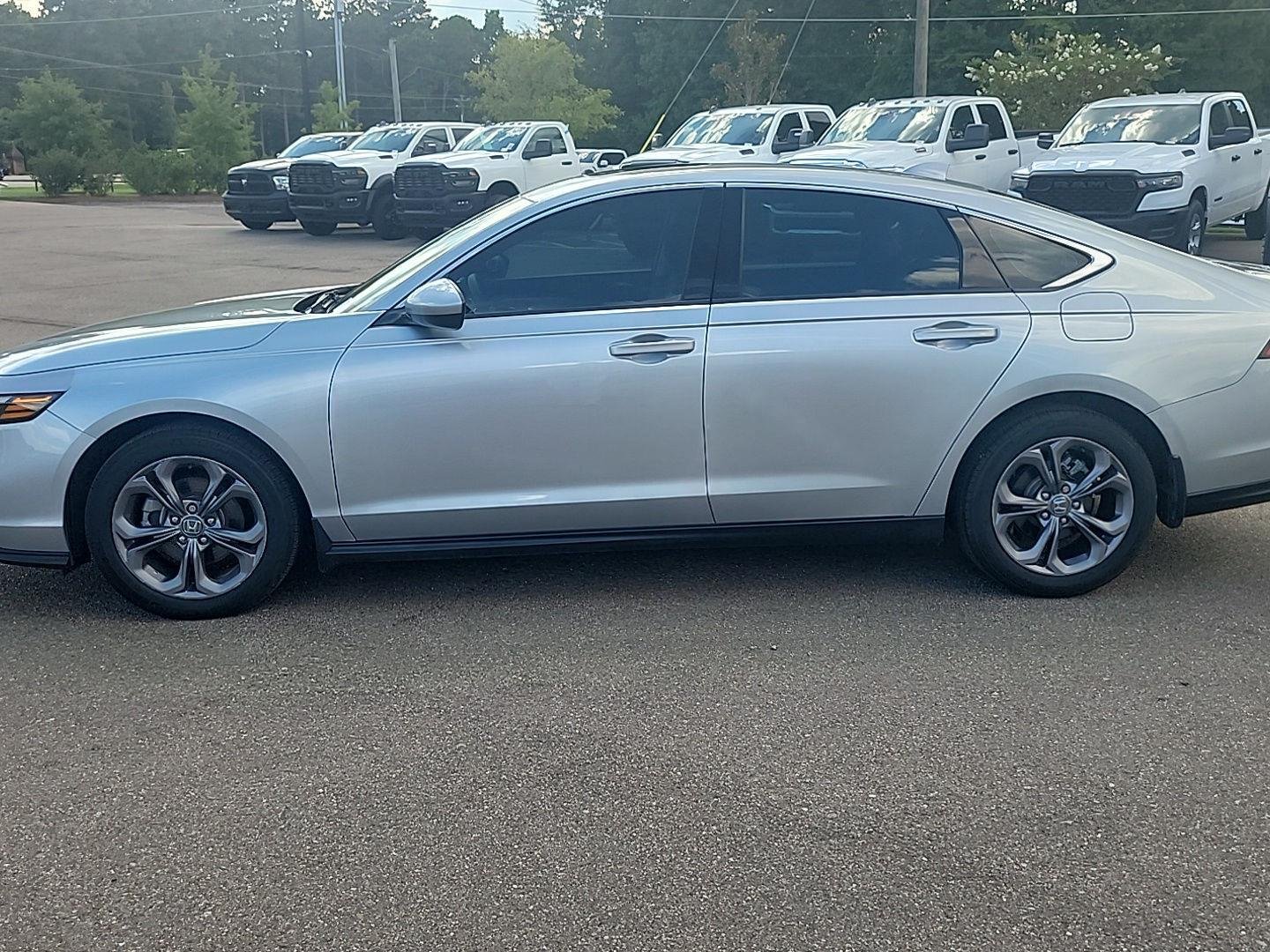Used 2024 Solar Silver Metallic Honda EX image 2