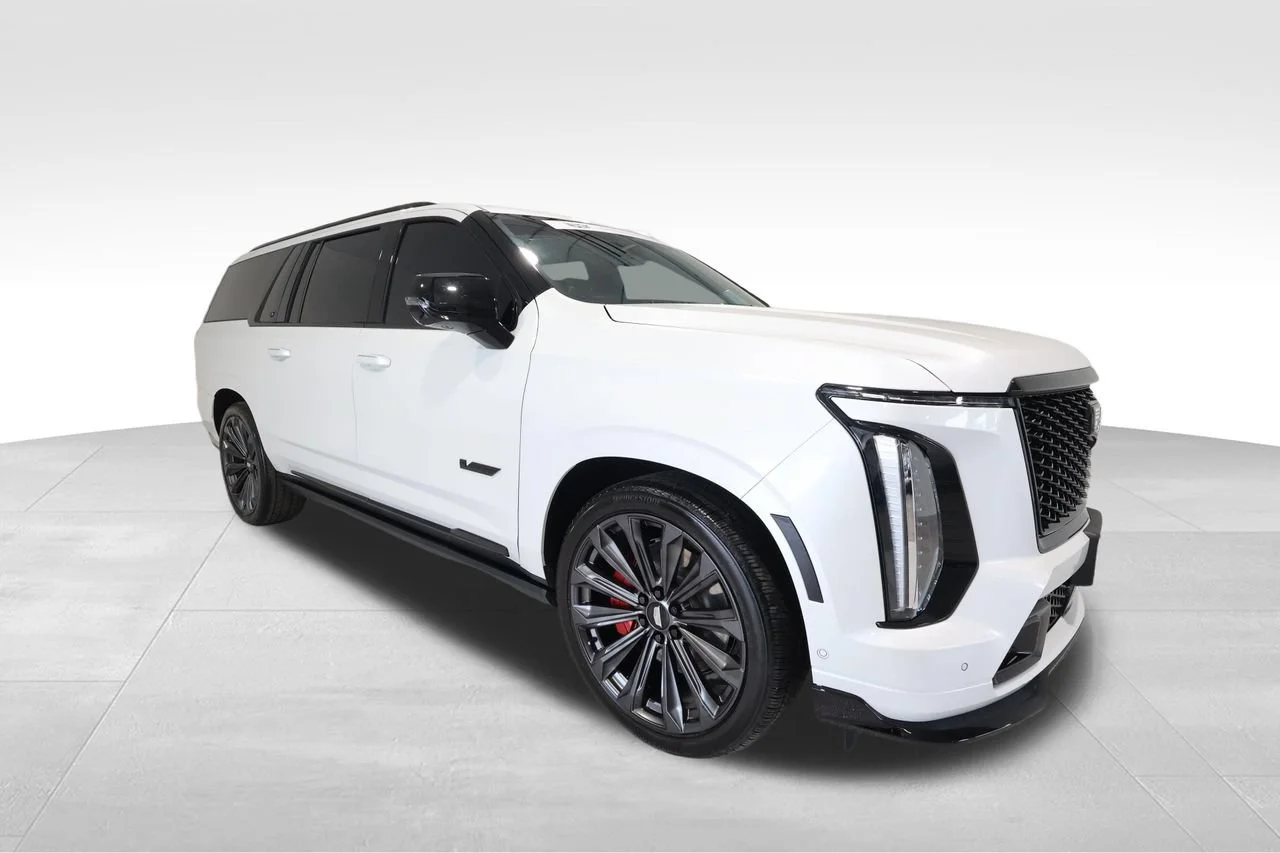 Used 2025 Crystal White Tricoat Cadillac Escalade-V ESV image 6