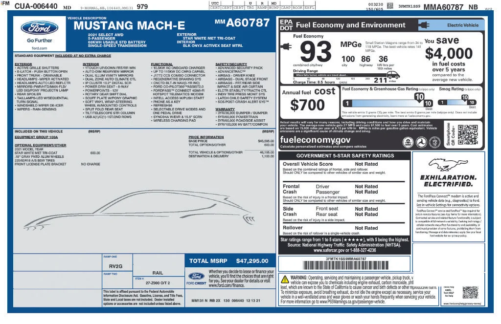Used 2021 White Ford Select image 17
