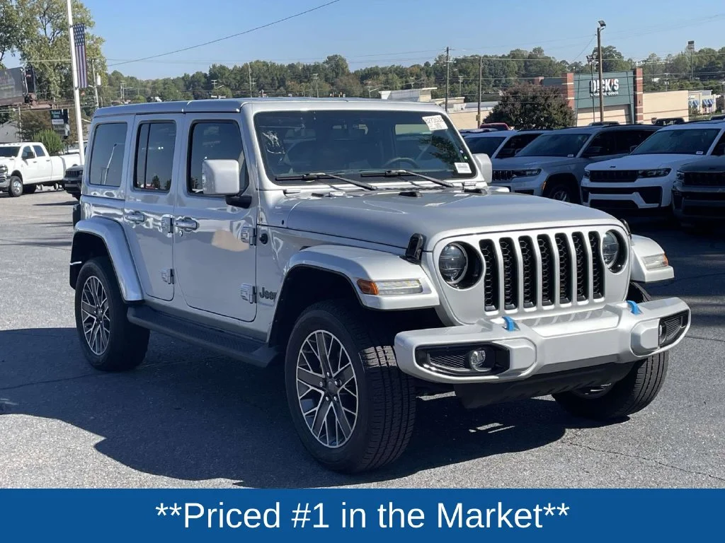 Used 2023 Silver Jeep Sahara 4xe image 2